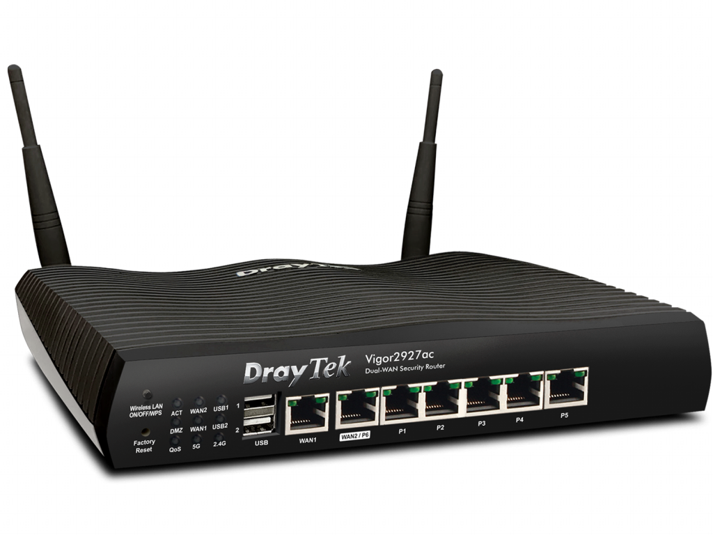 DrayTek Vigor 2927AC Router Wireless AC Dual-WAN Sicurezza - Versione Retail
